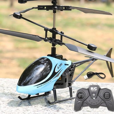 Remote control plane fell helicopter electric resistance boy