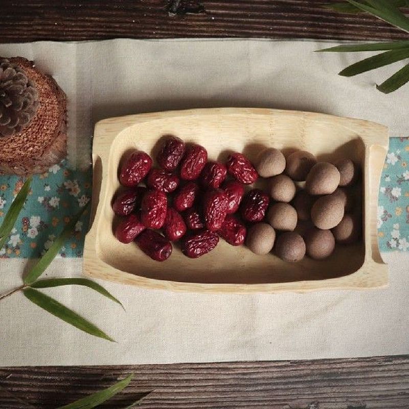 Bamboo Root Carving Bowl Fruit Plate Living Room Household