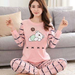 wear long sleeves Pyjamas home can outside thin ladies