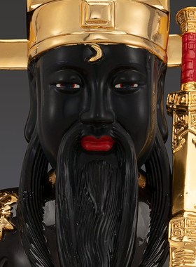 台湾彩绘纯铜包拯包大人包公像包青天佛像阎罗天子神像雕像摆件