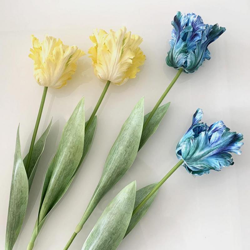 1Pcs Artificial Flower 3D Silk Tulip Baroque 68Cm Style