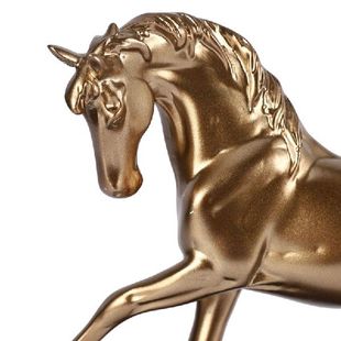 Resin Copper Horse Artificial Decor Ornaments Wine Home