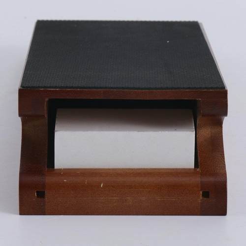 厨房家用磨刀石1000/6000油石砥石双面白刚玉木质斜坡底座套装