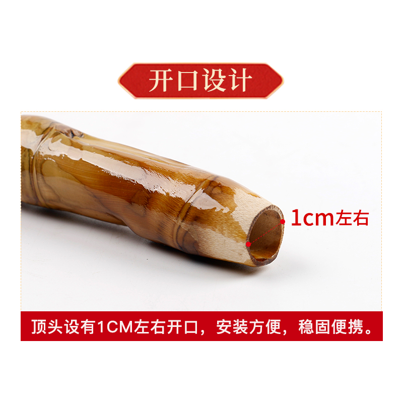 筏竿冰钓竿筏竿龟背节鱼竿配件DIY手工制作罗汉竹竹根把手节鱼竿