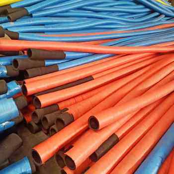 厂促新品钢丝散装耐磨罐水泥高压  胶管 配件打灰管加工编织车定