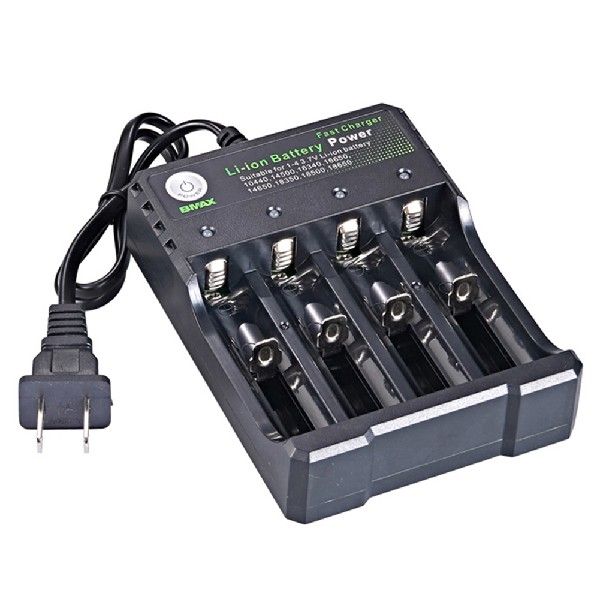 4 Slots 18650 Battery Charger US/EU Plug Fast Charging 4.2V