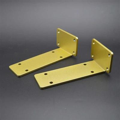 金色L型支架墙上三角架承重隔板托架层板托三脚架置物架直角托厚