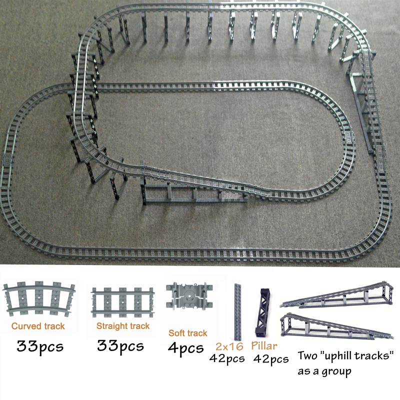 City Train Flexible Tracks in double layer Track  Rail Strai