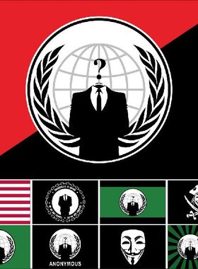 Anonymous Hacker Organization Flag 3X5ft 90X150cm 60x90cm 21