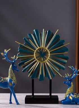 树脂梅花鹿摆件客厅电视柜酒柜装饰品玄关麋鹿工艺品摆饰乔迁礼品