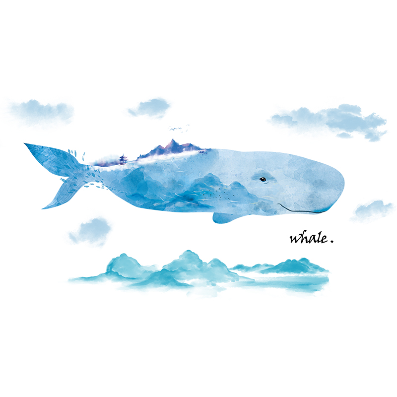 卧室客厅房顶墙顶天花板墙贴纸吊顶屋顶创意儿童房装饰品自粘贴画