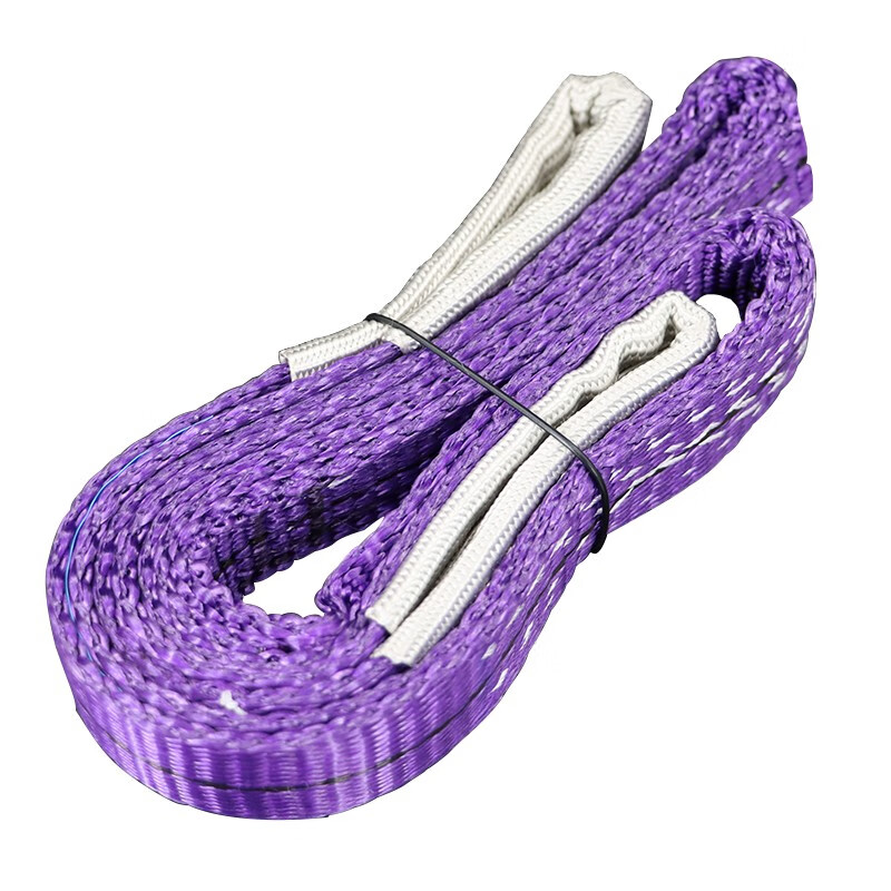 稳斯坦WST826搬运吊装捆绑带推车救援绳扁平紫色1吨3米起重聚酯纤