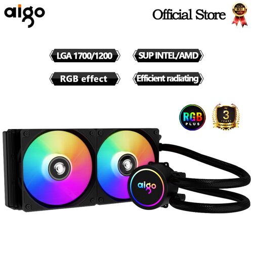 好货Aigo AC Water Cooling CPU Cooler 120 240 360 mm rgb fan