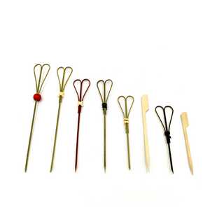 12cm15cm一次性剪刀签汉堡水果老北京小糖葫芦竹签花式关东煮竹签