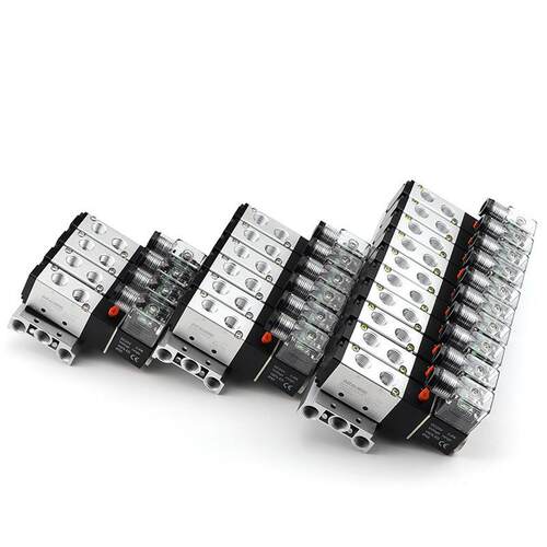 4V210-08DC24VAC220V电磁阀组1位2位位4位5位6位7位-10位