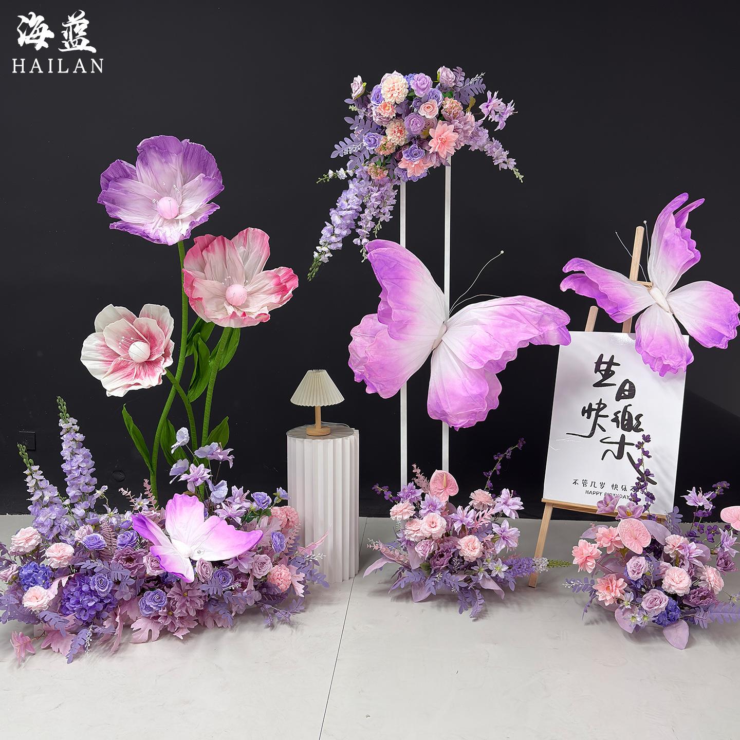 大型丝网花真丝花手工巨型纱花婚庆舞台道具布置装饰摄影橱窗美陈