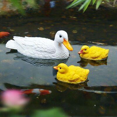 水池流水装饰品喷泉浮水天鹅鱼缸鸭子池塘摆件鱼池饰品庭院装饰水
