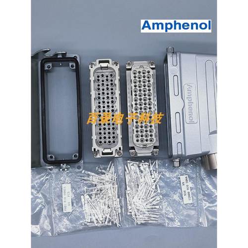 安费诺Ampheno重载连接器64针单扣航空插头 接插件C146 10AB064
