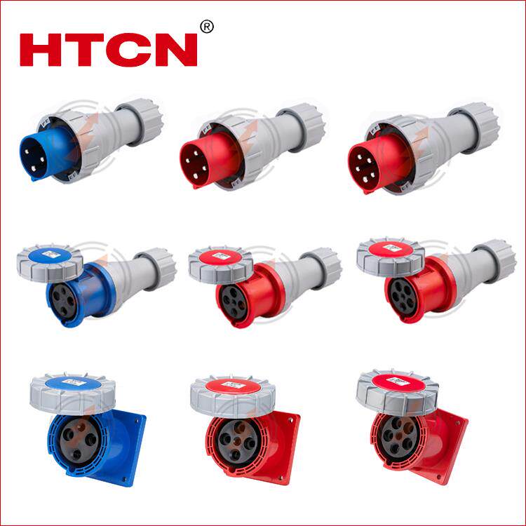 HTCN恒通工业防水插头插座 3芯4芯5芯63A插头插座HTN0351/HTN0341