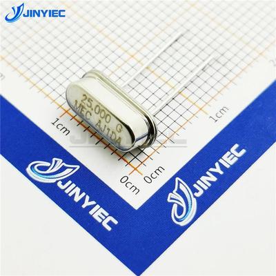 石英晶振 25MHz 直插两脚 HC-49S无源晶振 钟振晶体（5个）