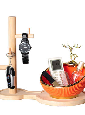 创意简约现代玄关钥匙收纳摆件轻奢家居客厅桌面装饰乔迁新居礼品