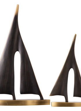 一帆风顺帆船摆件现代轻奢高档创意家居客厅酒柜装饰品办公室高端