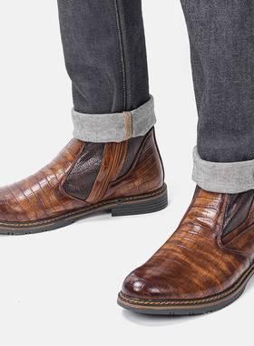 Winter Boots For Men Leather Warm Snow Boots Comfortable M