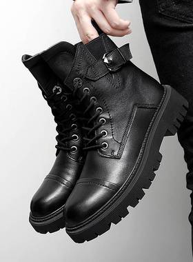 High Quality Mens Boots Genuine Leather Men Boots Autumn Wi