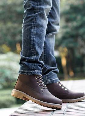 Winter boots men shoes hot warm plus fur winter snow boots w