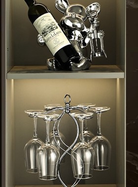 轻奢高档酒柜装饰品摆件客厅红酒架电视餐边柜高级感乔迁新居礼品