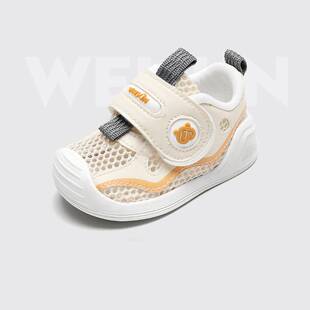 基普诺凉鞋学步鞋男宝宝夏季婴儿鞋子软底春秋女童网面透气机能鞋