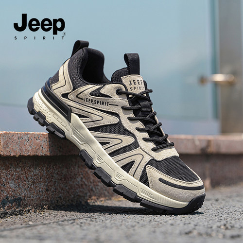 JEEPSPIRIT夏季男款透气登山鞋