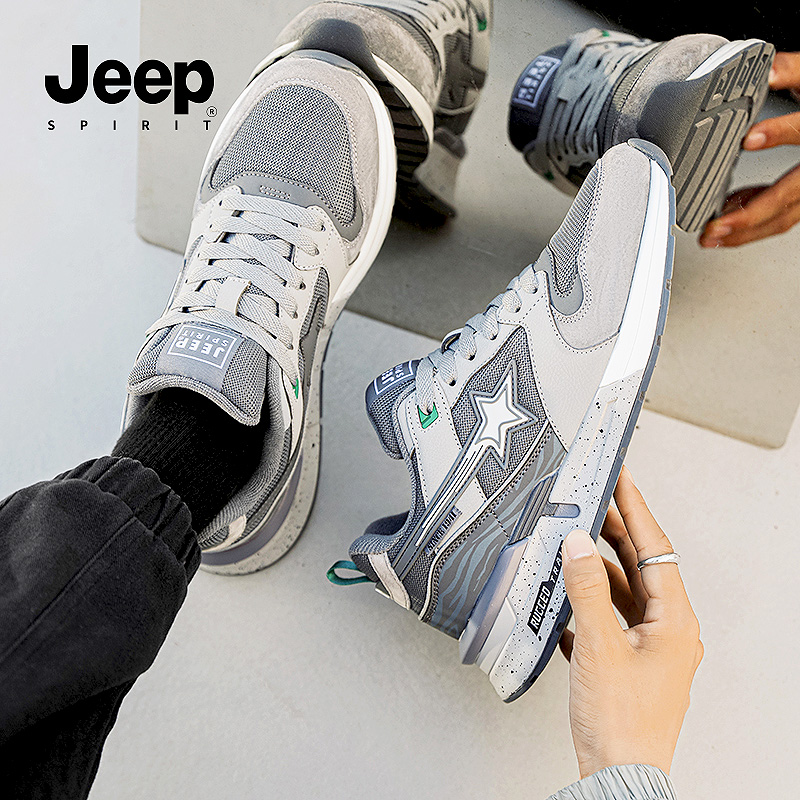 JEEPSPIRIT2025复古透气休闲鞋