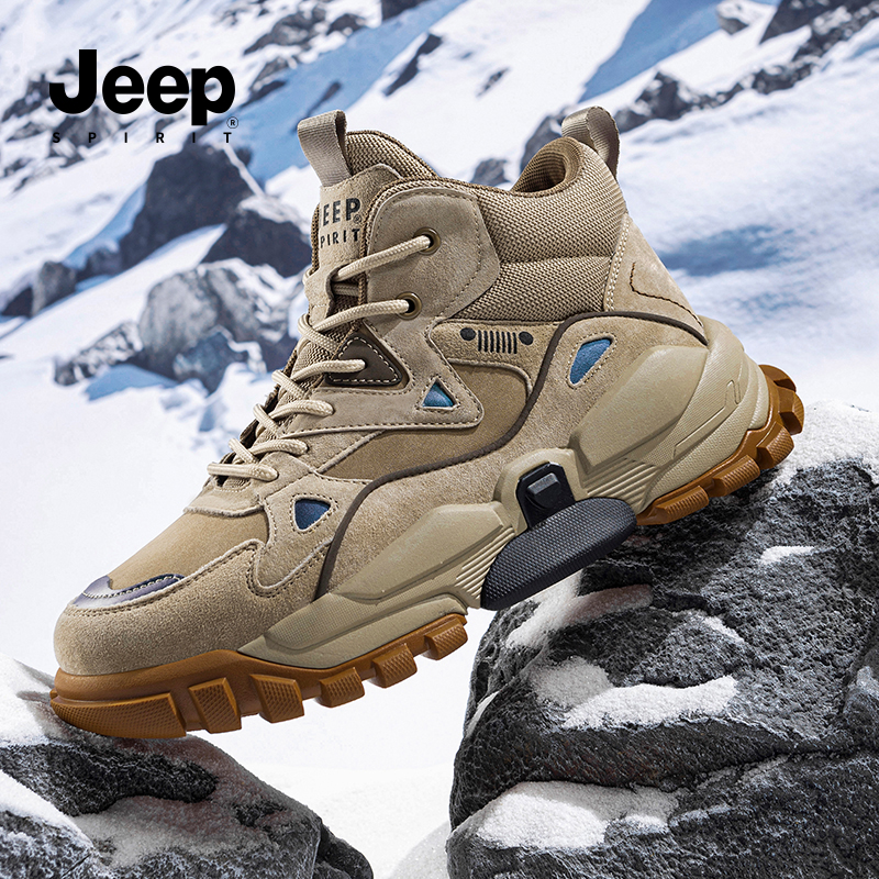jeepspirit2025新款户外工装靴男