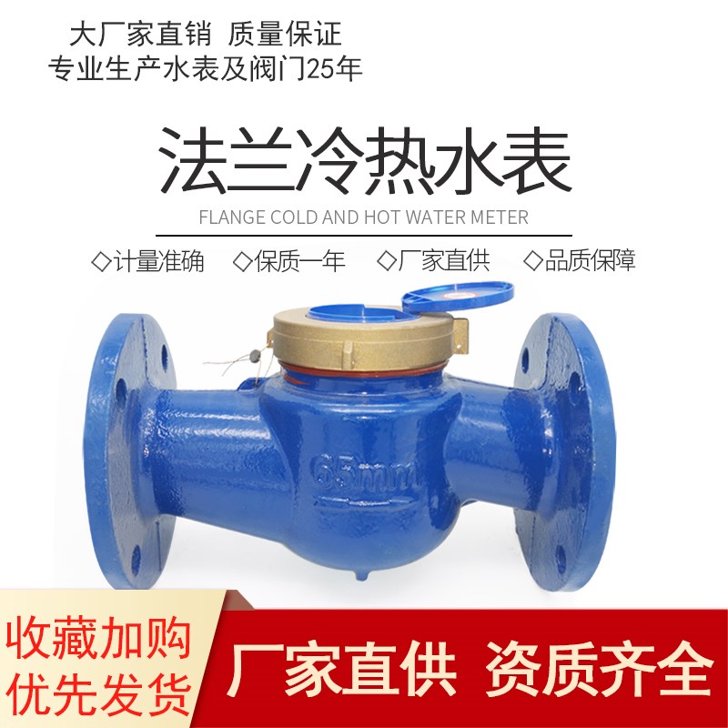机械式法兰水表大口径工业工程工厂用家用自来水冷热水表dn506580