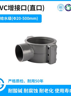 PVC分水鞍型增接口 马鞍接头分水器 补漏抢修三通哈夫三通250 400