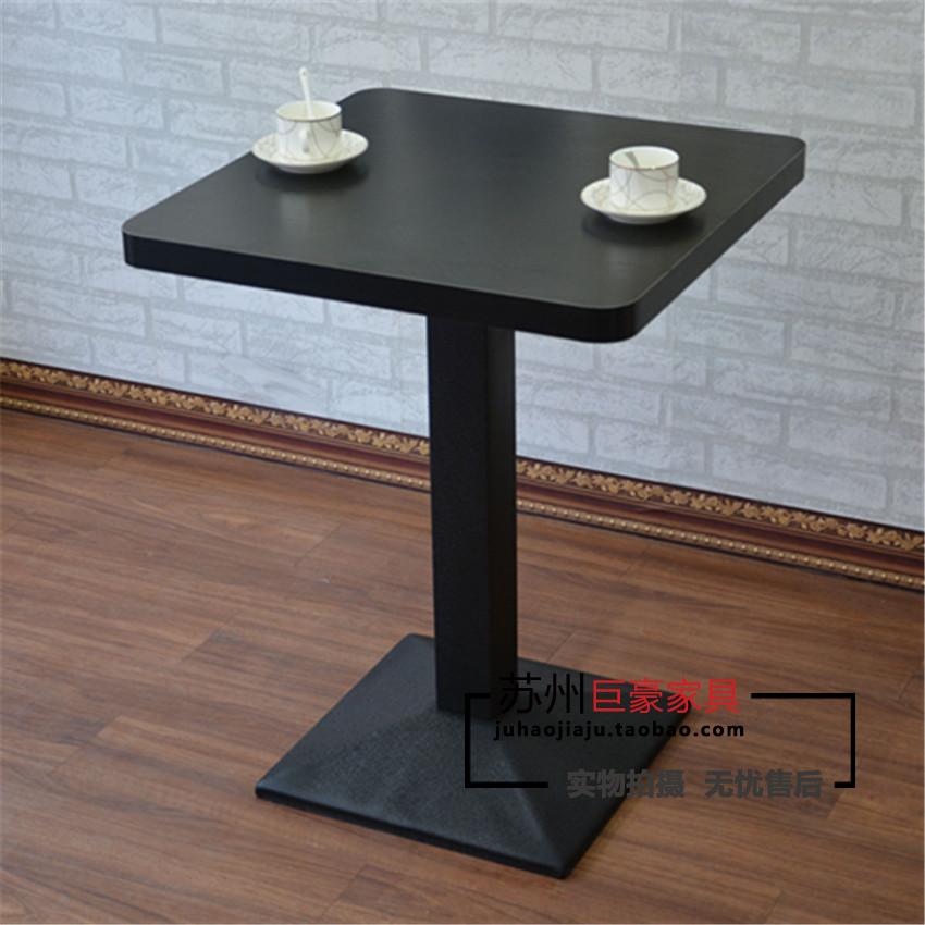 简约咖啡厅桌子西餐桌甜品店餐台奶茶快餐店餐饮店桌椅组合方桌