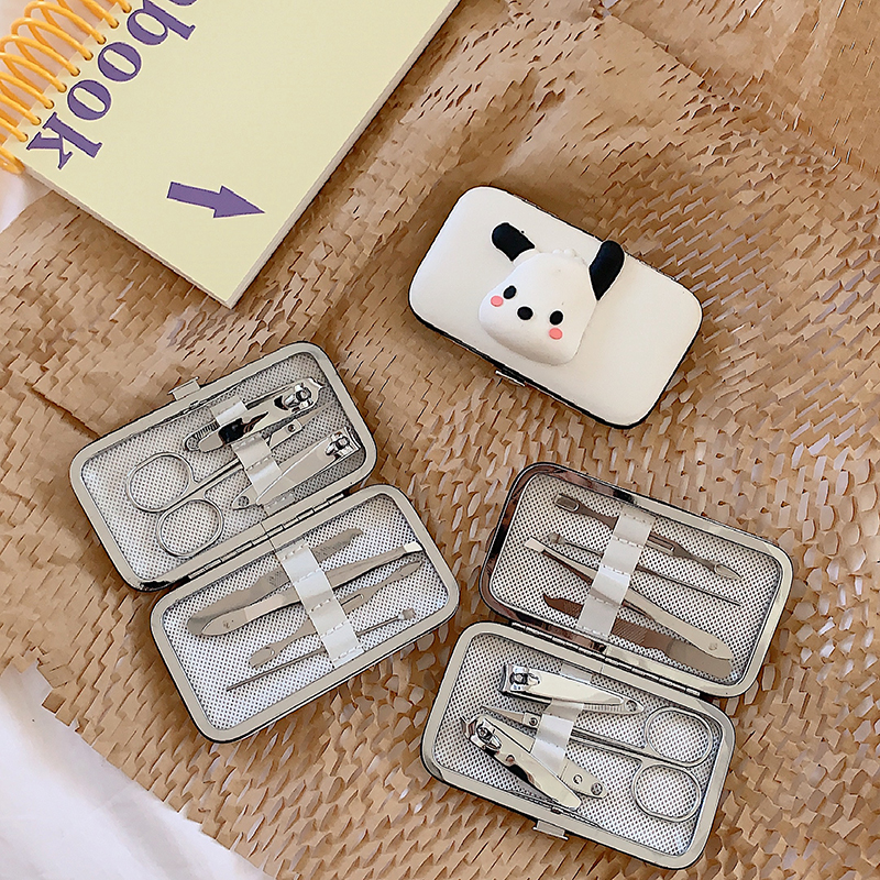 速发指甲钳挖耳勺7件套盒装个人护刀修眉剪指甲套组指甲理修指甲