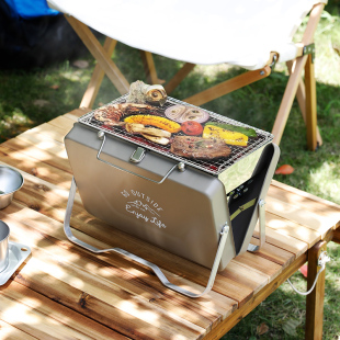 折烧户提箱式 烤肉架子 Stag鹿牌手外叠烤架便携式 速发Capt