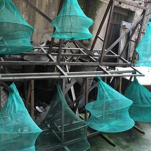 速发吊笼暂养龙虾虾螃型鱼笼子小蟹箱可方网携式带箱网钓兜