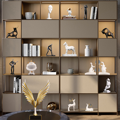 速发新中式家端饰品客厅高居摆件玄关约室内书柜办公室简柜装饰品