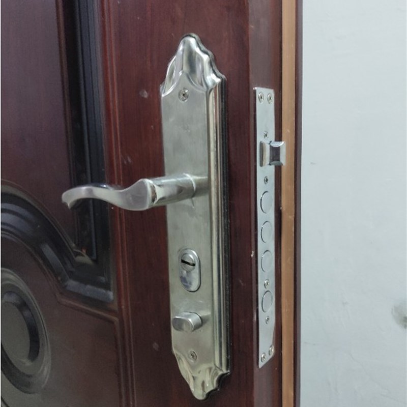 速发锁超C级套装天地锁用门锁大木不锁通大型锁具门锈钢把手