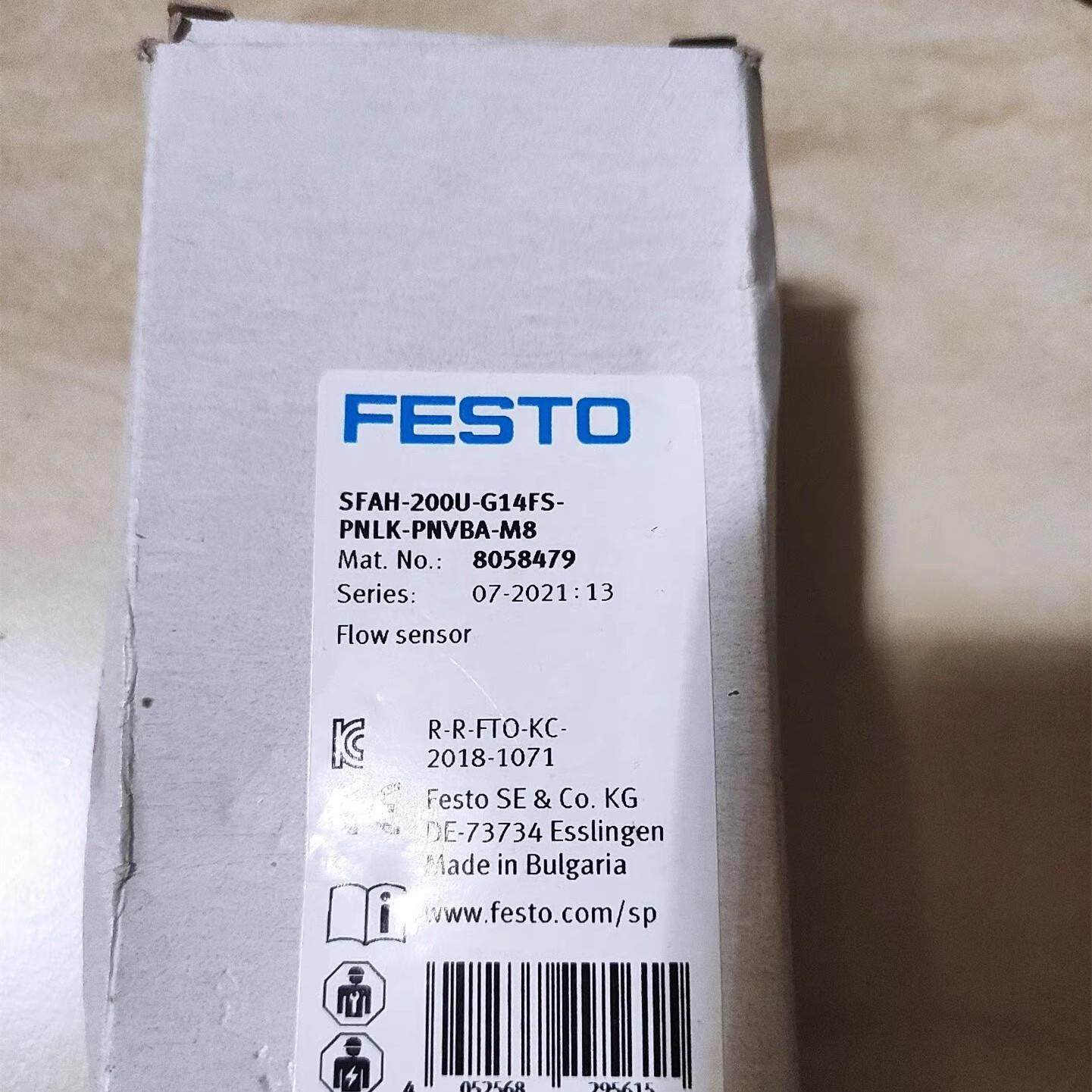 FESTO费斯托流量传感器 H-200U-G14FS-PNLK-PNVBA-M8 8058479