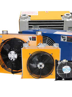 风冷散热器380v液压220v液压油冷却器24v风机aj风扇AH0608T伏工业