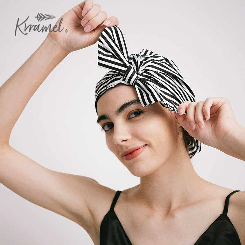 KRRAMEL浴帽女防水洗澡专用帽淋浴帽沐浴发套高端发膜帽家用 头套