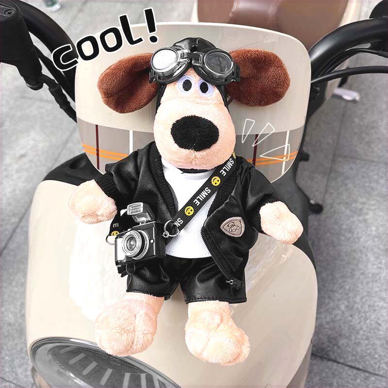 电车装饰小配件车后尾挂件玩偶可爱卡通掌门狗汽车后备箱摩托车电