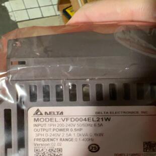 8台 议价 台达变频器VFD004EL21W