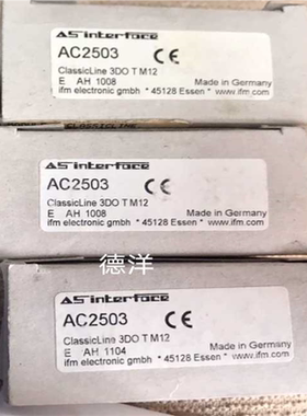 全新IFM易福门 模块AC2503 原装正~议价