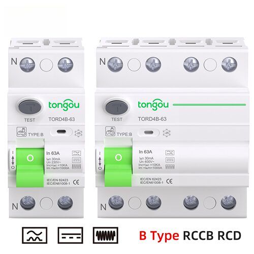 B型漏电断路器63A直流RCCB