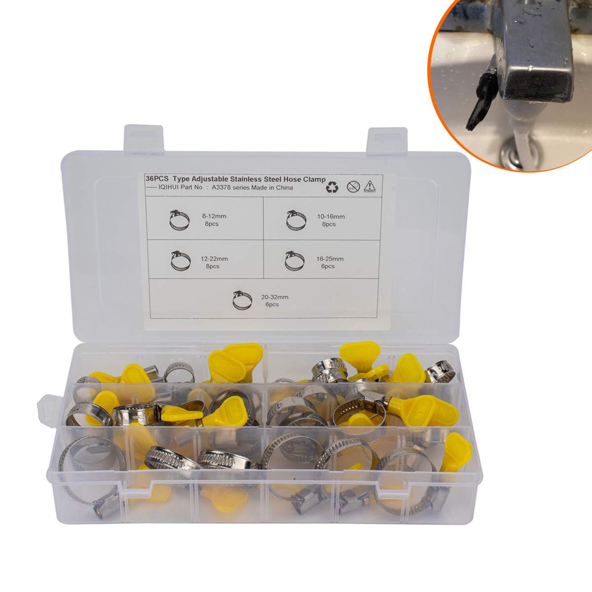 德式塑料手柄喉箍 手拧手柄不锈钢喉箍 天然气煤气管手柄式喉箍